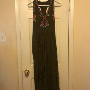Free People Olive Boho Jumpsuit Romper Amalfi